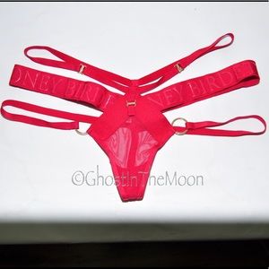 HONEY BIRDETTE Elvis Red Thong Small